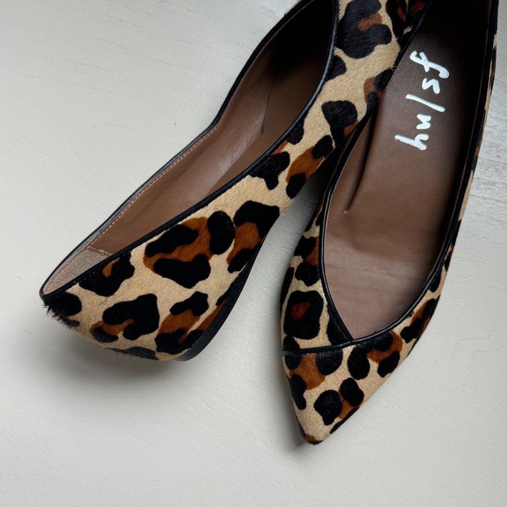French Sole/NY Peppy Animal Print Calf Hair Flats - Picture 3 of 16